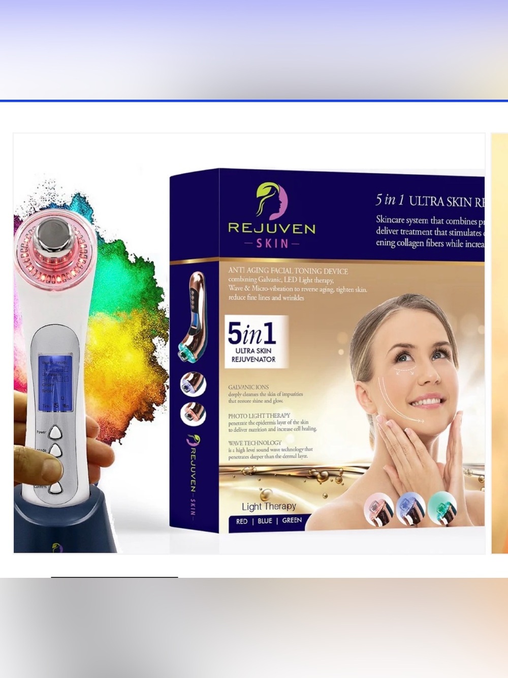 5-in-1 Facial Rejuvenator - Pink/White